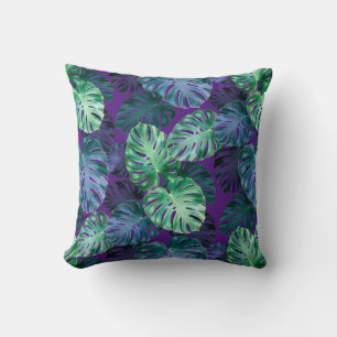 Almofada Monstera Tropical Deixa Travesseiro decorativo