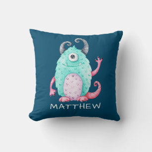 Almofada Monstro Bonito Personalizado do Menino