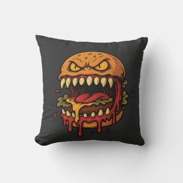 Almofada Monstro do Cheeseburger (Frente)
