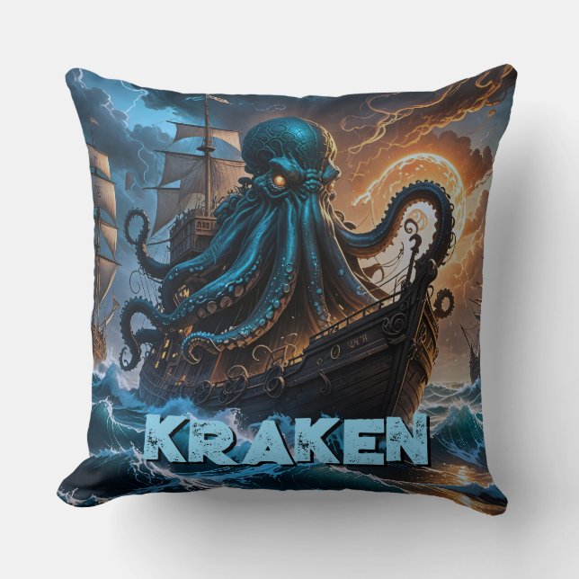 Almofada Monstro Marinho Kraken (Frente)
