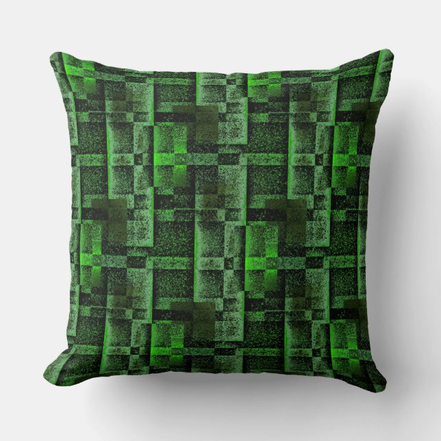 Almofada Montagem Digital do Mármaco Verde Simulado Granito (Frente)