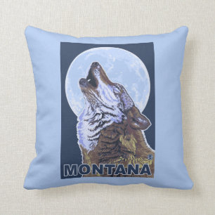 Almofada MontanaWolf que urra