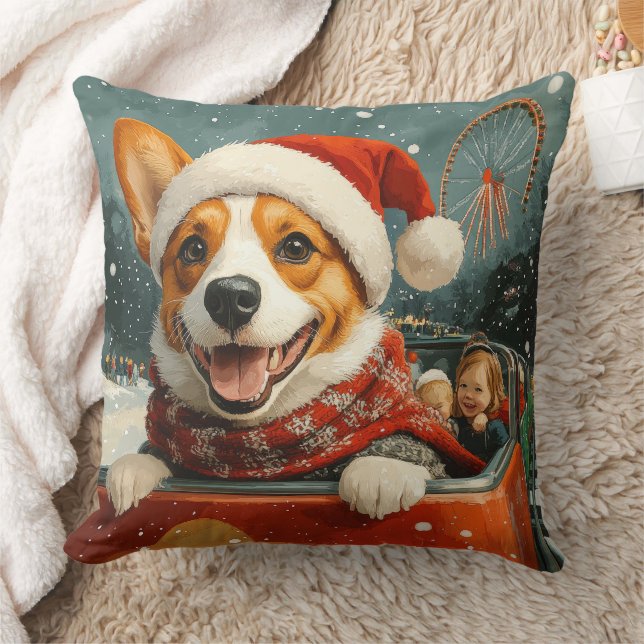 Almofada Montanha-Russa de Cachorro Basenji Natal (Cobertor)
