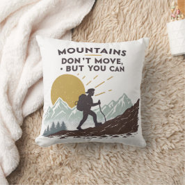 Almofada Montanhas não se movem, mas você pode