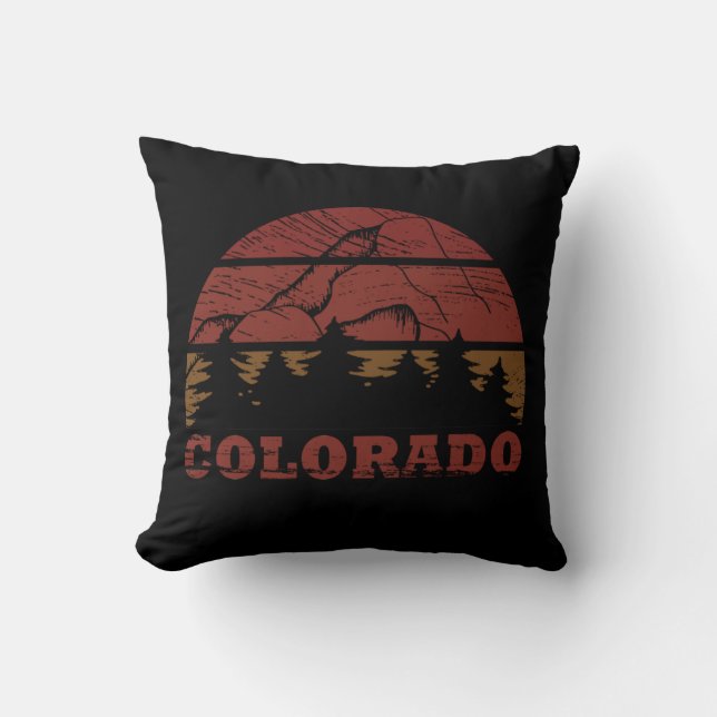 Almofada Montanhas Rocky Colorado (Frente)