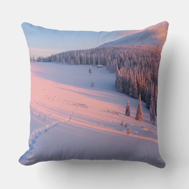 Almofada Montanhas Snowy (Frente)