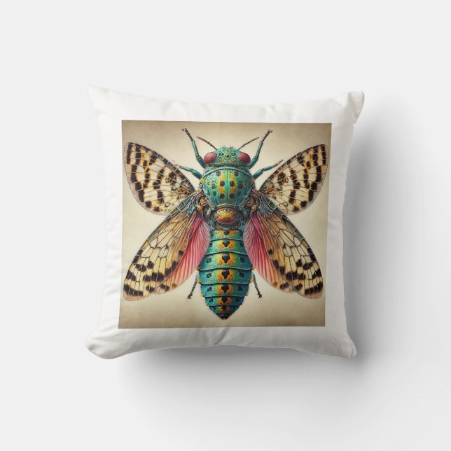 Almofada Monteithius Insect 060924IREF238 - Watercolor (Frente)