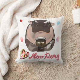 Almofada Moo Deng Hippo