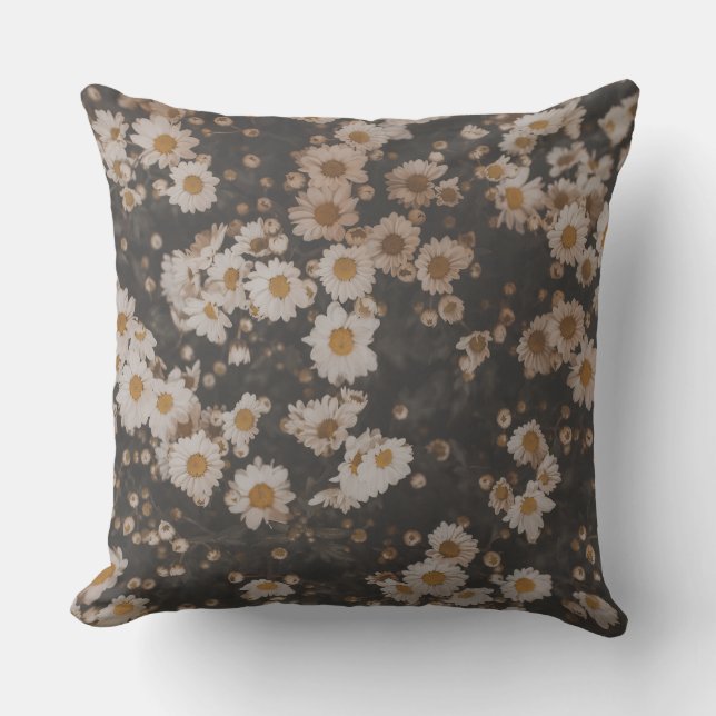 Almofada Moody Daisy Drift Throw Pillow (Frente)