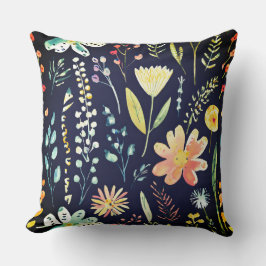 Almofada Moody wildflower pattern