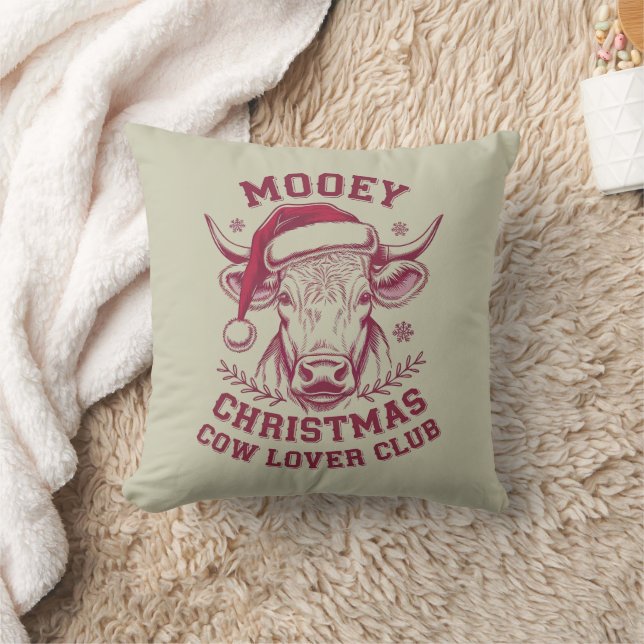 Almofada Mooey Christmas Western Cow Lover Club Xmas Season (Cobertor)