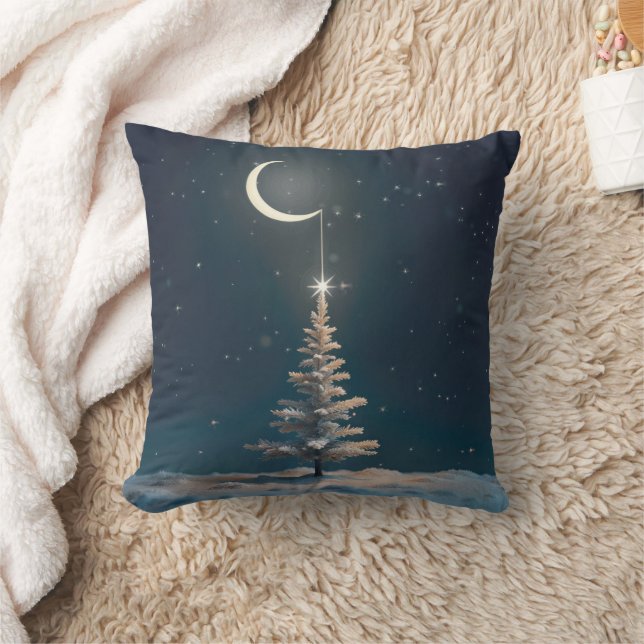 Almofada Moon Crescente com Estrela de Natal (Cobertor)