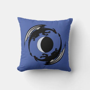 Almofada Moon Dragon Fantasy Design Travesseiro decorativo
