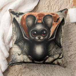 Almofada Moonlit Echo: A Sentinela Velvet-Winged