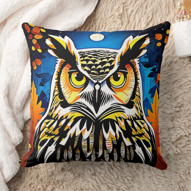 Almofada Moonlit Owl Gaze (Cobertor)