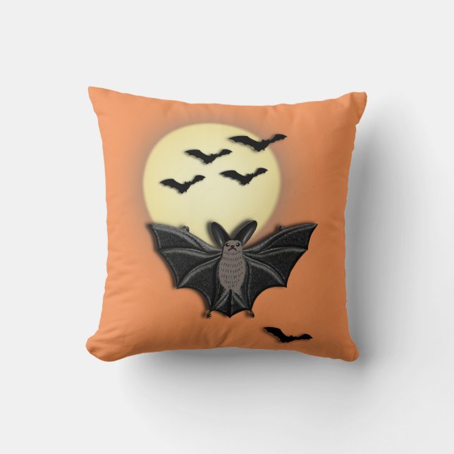 Almofada Morcegos de Halloween (Frente)