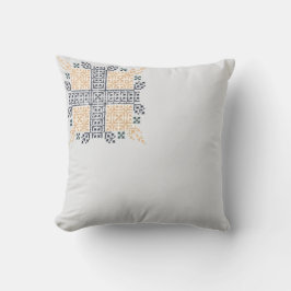 Almofada Moroccan Geometric Embroidery Art
