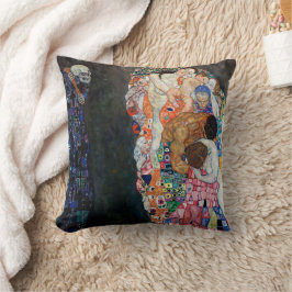 Almofada Morte e Vida | Gustav Klimt |