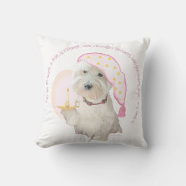 Almofada Morte Rosa da Boa Noite com Travesseiro de Velas R