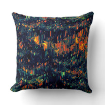 Mosaico abstrato de fogueira deslocada em verde