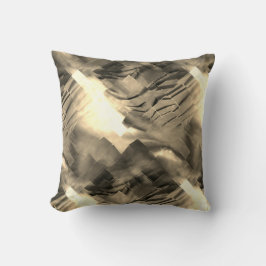 Almofada Mosaico abstrato estranho com choque de tons