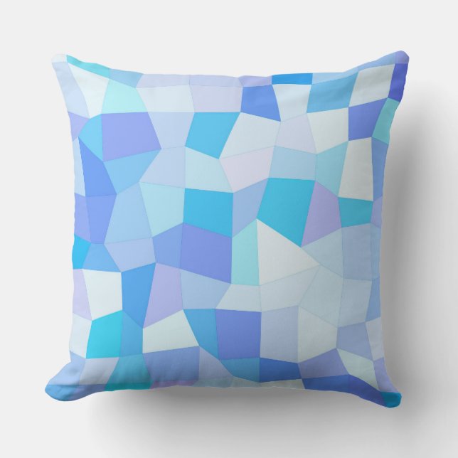Almofada Mosaico Blues Brilhante (Frente)