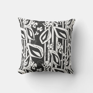 Almofada mosaico de decoração branco preto Abstrato moder