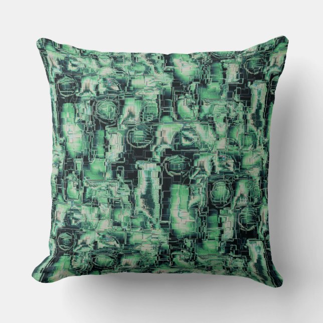 Almofada Mosaico de imagem de abstrato russo gravado em mat (Frente)