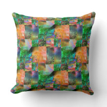 Mosaico de texturas confusas com ilusão de descola