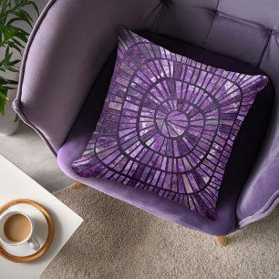 Almofada Mosaico Espiral - Fluorite Ametista