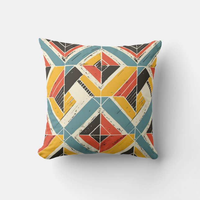 Almofada Mosaico Rustic Chevron (Frente)