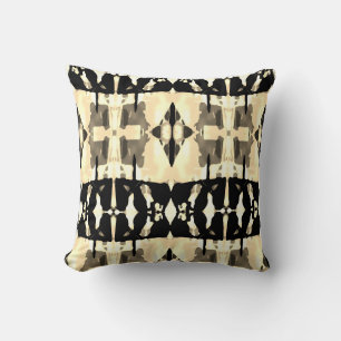 Almofada Mosaicos Grandes do Mediterrâneo Amarelo-Negro