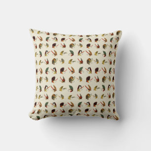 Almofada Moscas de Pesca Cream 16 x 16