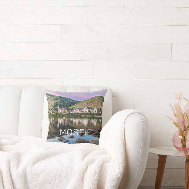 Almofada Moselle Ediger Eller Sunset River Cochem Souvenir (Sofá)