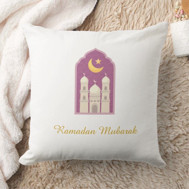 Almofada Mosque & Crescent Moon Pillow  (Cobertor)