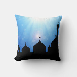 Almofada Mosque Silhouette com raios solares - Travesseiro
