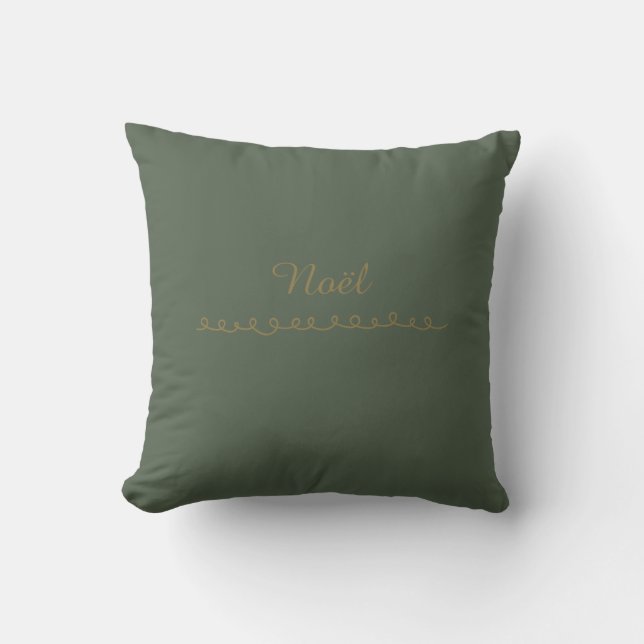 Almofada Moss Green Noël Christmas Harmony Pillow (Frente)