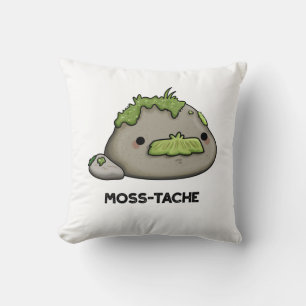 Almofada Moss-tache Engraçado Mustache Pun