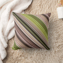 Almofada Mossy Latido Castanho e Greve Verde e Xadrez