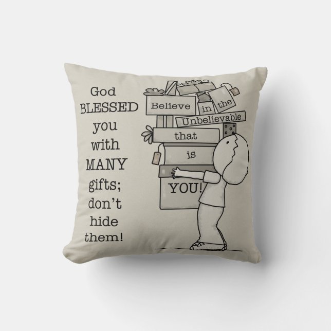 Almofada Mostre seus presentes (Frente)