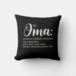 Almofada Mother Art Cute Oma Definition Birthday