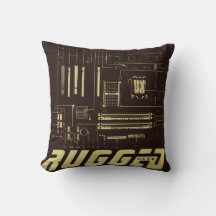 Motherboard Tech de GEEK marrom e dourado RUGGGG