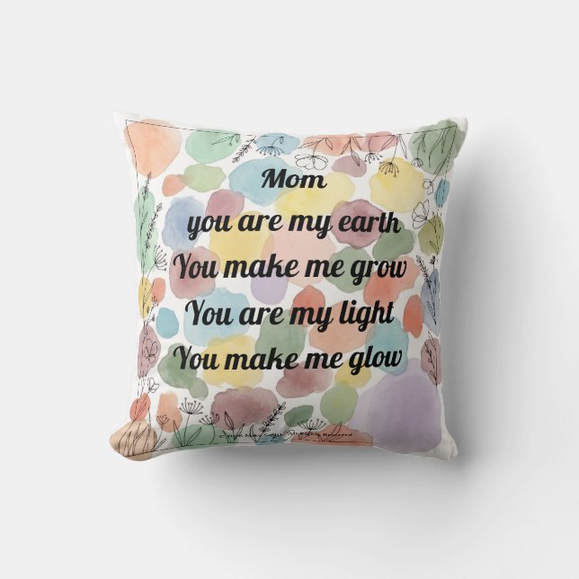 Almofada "Mother's Day Poem Throw (Frente)