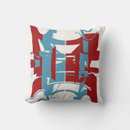 Almofada Motif Concaverna das Formas Geométricas Azul Brilh