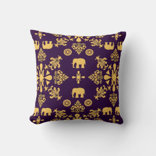 Almofada Motifs African Boho Paisley Floral Ikat