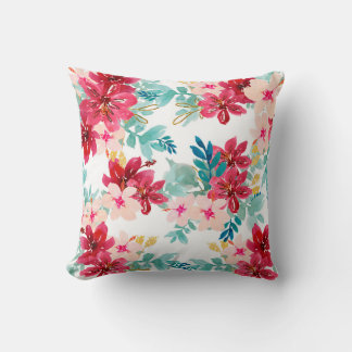 Almofada Motifs Floral em Watercolor