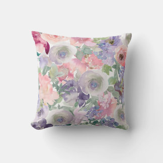 Almofada Motifs Floral em Watercolor