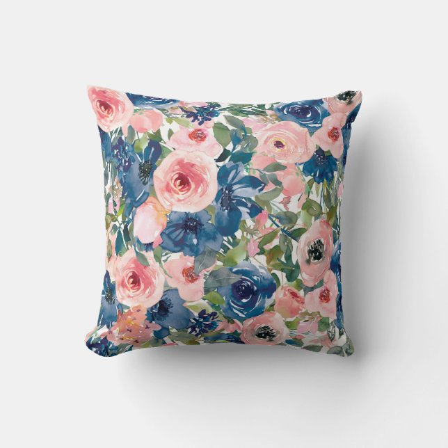 Almofada Motifs Floral em Watercolor (Frente)