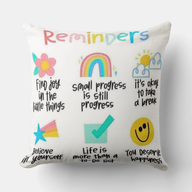Almofada  Motivational & Functional Home Decor Cushion (Frente)