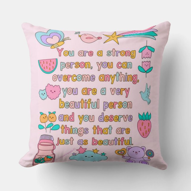 Almofada Motivational Home Decor Accent (Frente)